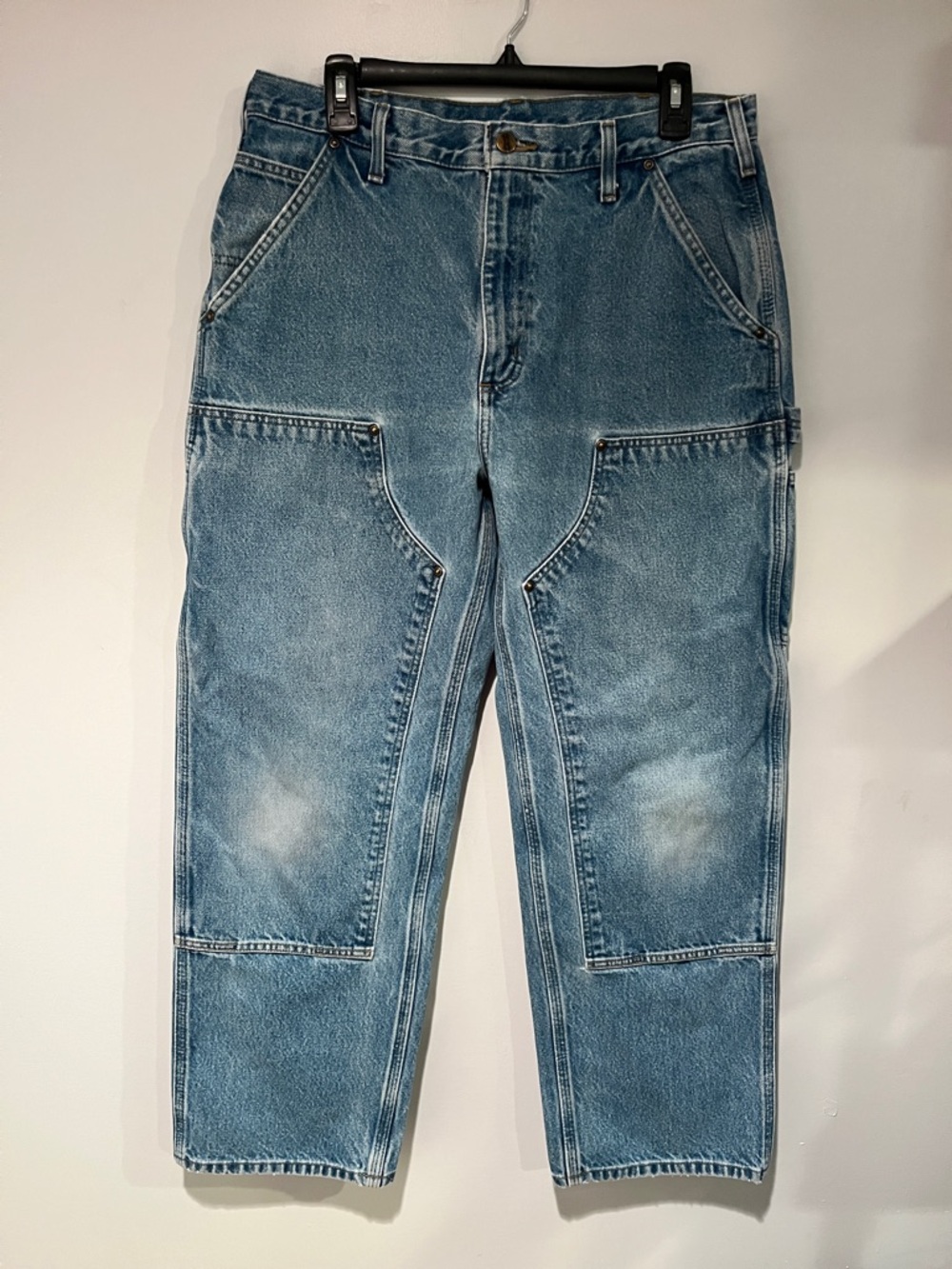 Carhartt Relaxed Carpenter Jeans in Light Blue Denim